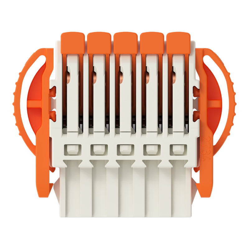 WAGO - Kabelsteckverbinder für Leiterplattensteckverbinder 1-Leiter-Federleiste,Hebel 2734-1105/038-000 PushinCAGECLAMP,lgr − 50 Stück