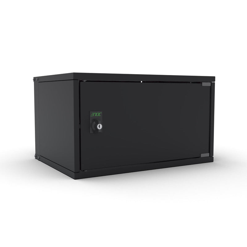Enoc - Netzwerkgehäuse 19" Basic Wandschrank W3 6-4-P-S 6HE, 400mm Tief, sw