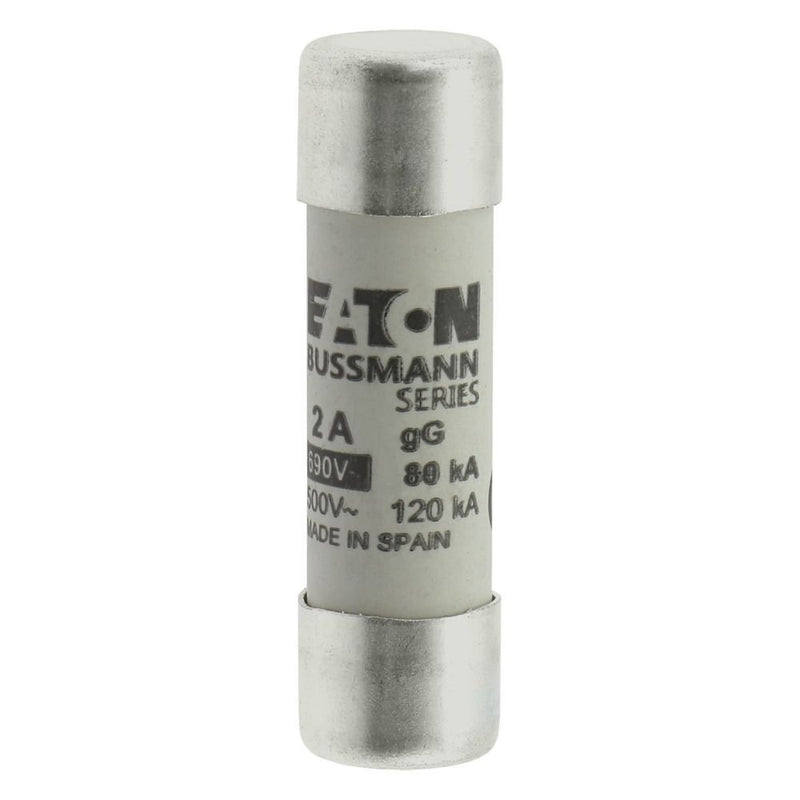 Eaton - Zylindrische Sicherung Sicherungseinsatz Nieders. CYLINDRICA#C14G2 2A AC 690V 80kA − 10 Stück