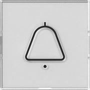 Gira - Abdeckung/Bedienelement für Installationsschalterprogramme Wippe BSF + Symb. Klingel 321700 Farbneutral