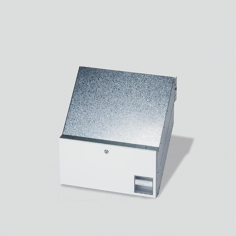 Siedle&Söhne - Montageelement für Türstation Durchwurfbriefkasten BKV 611-4/2-0 W 2f.,f.Mauereinbau ws