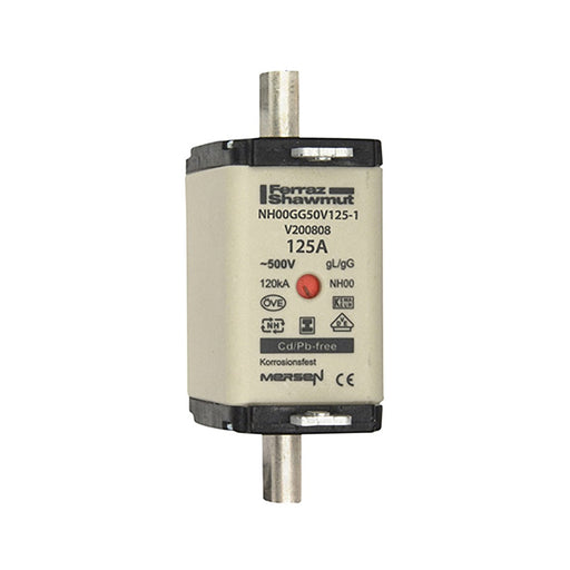 Mersen - Messersicherung NH-Sicherungseinsatz SG NH00GG50V125-1 Gr.00 gG 125A/500VKM