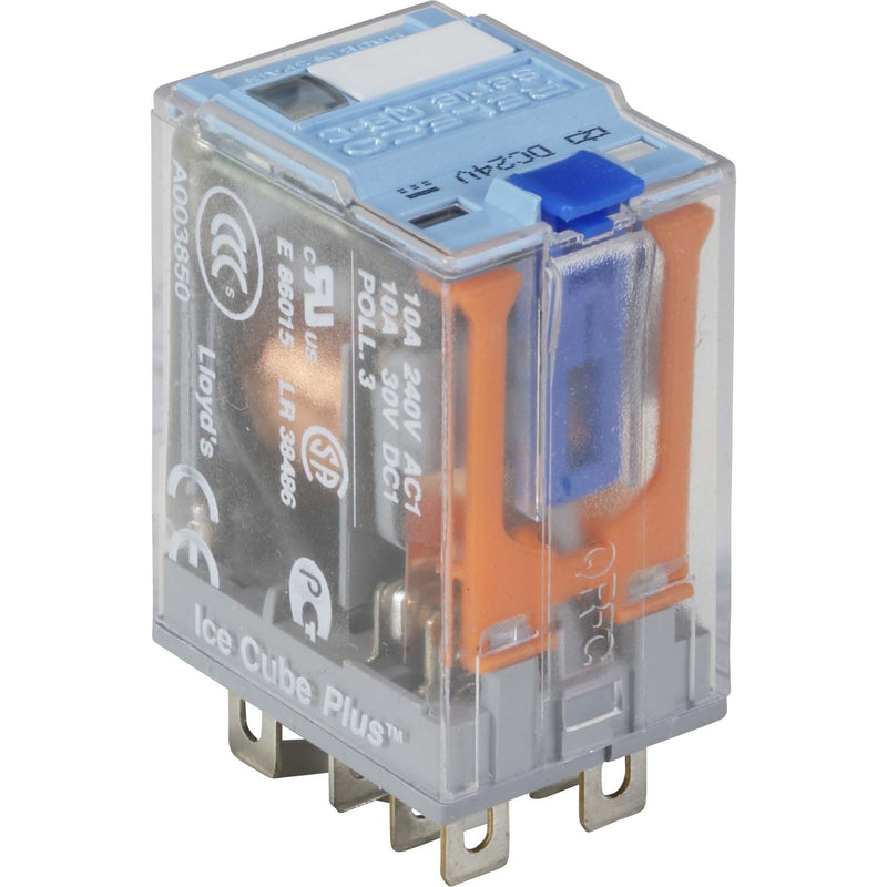 Comat Releco - Schaltrelais Miniature-Relais QRC blau C7-A20BX/UC24V-Relec 8-pin, 2 CO, BX − 10 Stück