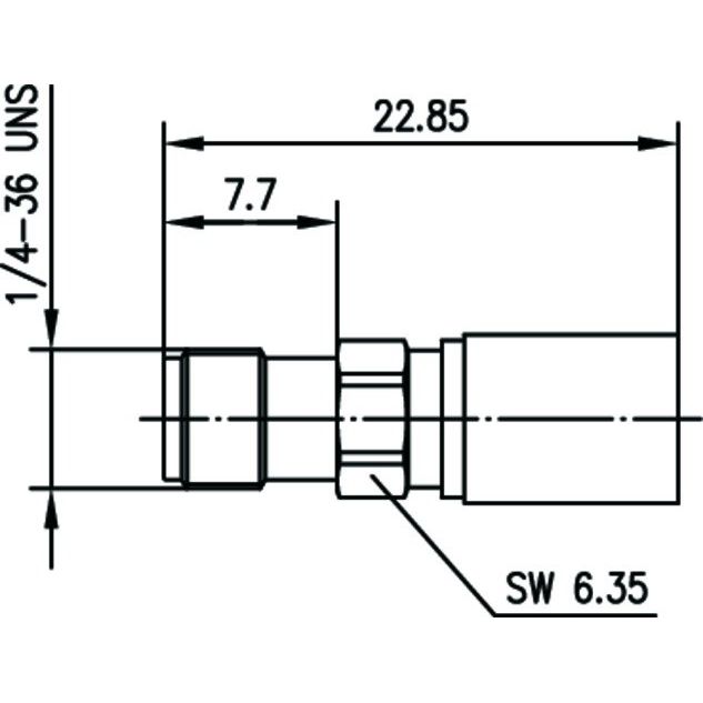 Telegärtner - Koax-Steckverbinder SMA-Kabelbuchse cr AU 100024724 G30 (1.5/3.8) − 5 Stück
