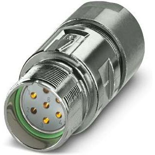 Phoenix Contact - Rundsteckverbinder, feldkonfektionierbar (Industriesteckverbinder) Kupplungssteckverbinder 1629134 M23 PRO, gerade
