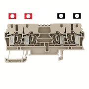 Weidmüller - Durchgangs-Reihenklemme Klemme ZDU2.5/2X2ANBEDSWRT Federanschl.,2.5mm² − 100 Stück
