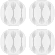 Goobay - Zubehör/Ersatzteile für Unterhaltungselektronik Kabel Management 3-Slots 70373 (VE4) ws