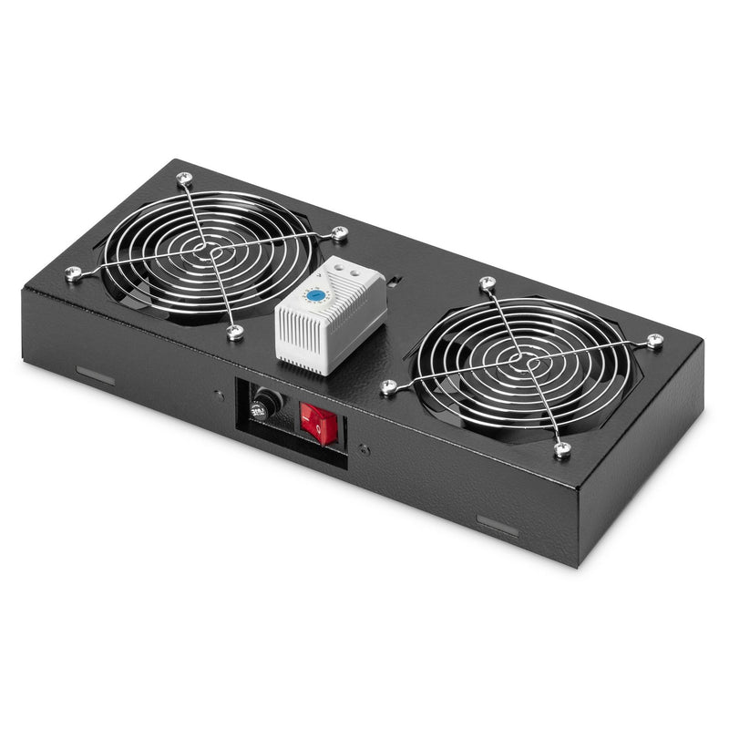 DIGITUS - Lüfter (Schaltschrank) Dachlüftereinheit DN-19 FAN-2-WM-T-SW 2 Lüfter,RAL 9005