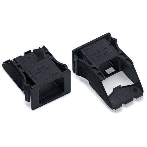 WAGO - Zubehör/Ersatzteile für steckbare Gebäudeinstallation Snap-In-Rahmen 770-317 2-pol.,1,0 3,0mm,sw − 100 Stück