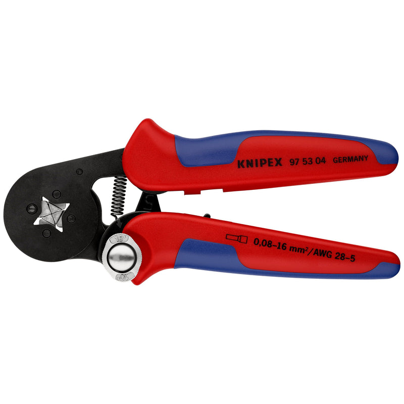 Knipex - Presswerkzeug Kabelschuhe/Verbinder, Aderendhülsen, Schirmanschluss Crimpzange 97 53 04 f.Aderendh. 180mm
