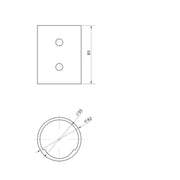 Ledvance - Mechanisches Zubehör/Ersatzteile für Leuchten Mast-Reduzierstück AREA42/60POLERED. 42/60