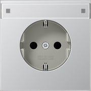 Jung - Abdeckung/Bedienelement für Installationsschalterprogramme Zentralplatte AL 1520 NAPL f.Steckdose Schriftf