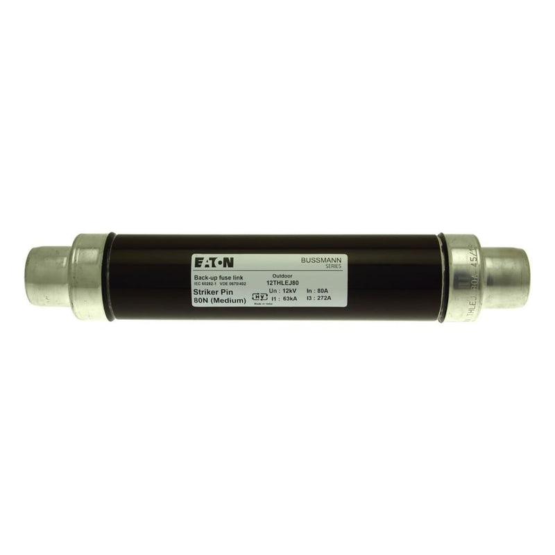Eaton - Mittel-/Hochspannungssicherung Sicherungseinsatz Mittels. 12KV 80A 2#12THLEJ80 80A AC 12kV 63kA