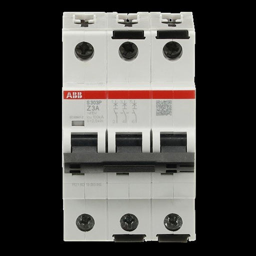 ABB Stotz S&J - Leitungsschutzschalter Sicherungsautomat S303P-Z3 25kA, 3A, 3P