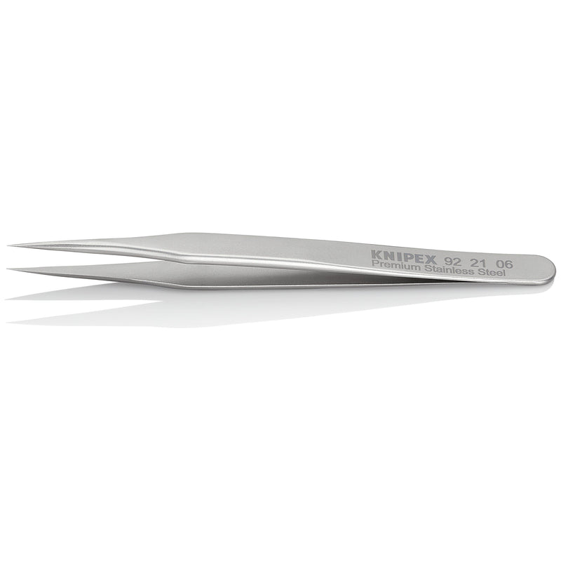 Knipex - Pinzette Mini-Präzisionspinzette 92 21 06 Glatt 80 mm − 1 Stück