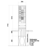 GSAB Elektrotechnik - Anschlussschrank Kabelverteilersäule 35S17KLSL2-2LSL00