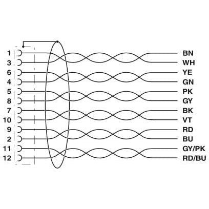 Phoenix Contact - Konfektioniertes Sensor-Aktor-Kabel Sensor-/Aktor-Kabel SAC-12P-10,0#1430190