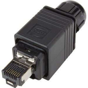 Harting - Rechtecksteckverbinder, Set (Industriesteckverbinder) Steckverbinder 09352220421 RJ45, IP67 sw − 10 Stück