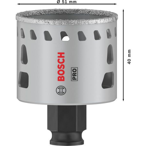 Bosch - Lochsäge PRO Tile PC Plus Lochsäge, 2608901562 51 mm, HS