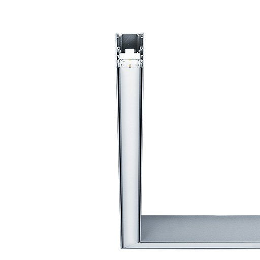 Zumtobel Group - Mechanisches Zubehör/Ersatzteile für Leuchten Eckleuchte LED-Lichtlinie SLOIN slim #42190225 ID, 830, silber