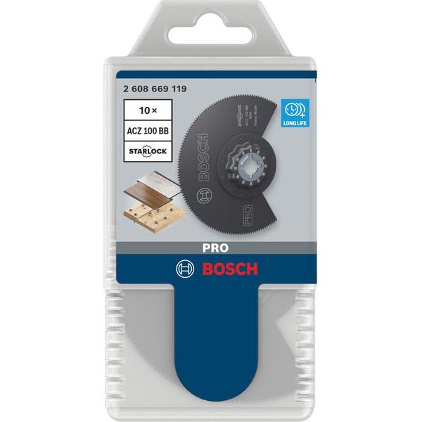 Bosch - Blatt für Oszillierer PRO ACZ 100 BB Blatt für 2608669119VE(10) Multifunktionswerkze