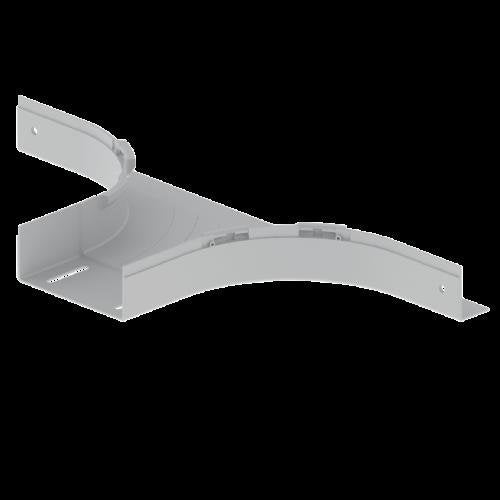 Unex - T-Stück für Kabelrinne T-Abzweiger 66178 lichtgrau, 60x150mm − 2 Stück