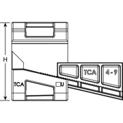 HellermannTyton - Befestigungssockel und -element für Kabelbinder Befestigungselement BeamCl. C #151-01187 m. foam-PA6GF30-BK − 200 Stück