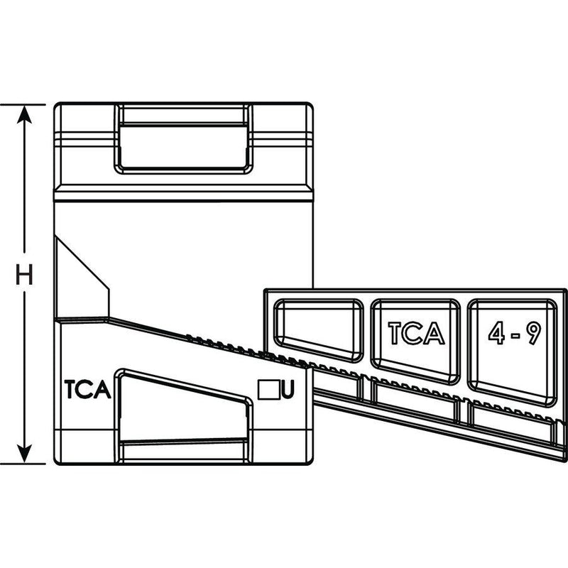 HellermannTyton - Befestigungssockel und -element für Kabelbinder Befestigungselement BeamCl. C #151-01187 m. foam-PA6GF30-BK − 200 Stück