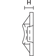 HellermannTyton - Befestigungssockel und -element für Kabelbinder Klebesockel TY8G1S-W-C1 − 100 Stück