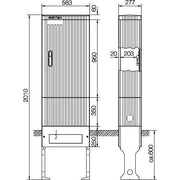 ABN - Leergehäuse Anschlusssäule SL205VT für ESPRO-VT
