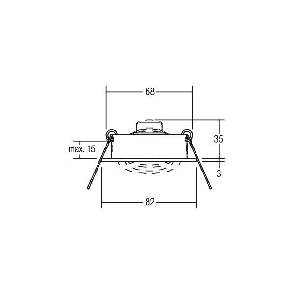 Brumberg Leuchten - Lautsprecher Einbaulautsprecher 43003640 titan, rund