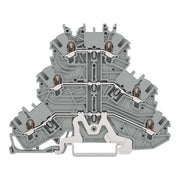 WAGO GmbH & Co. KG - Durchgangs-Reihenklemme Dreistockklemme 2000-3228 1mm²,ws/gr − 40 Stück
