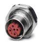 Phoenix Contact - Rundsteckverbinder, feldkonfektionierbar (Industriesteckverbinder) Einbausteckverbinder SACC-DSI-FSD#1457966 − 20 Stück