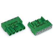 WAGO - Steckverbinder für steckbare Gebäudeinstallation Stecker 5-polig 770-1335 Kod. Q,grün − 50 Stück