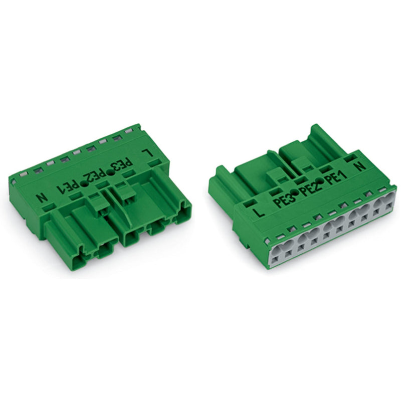 WAGO - Steckverbinder für steckbare Gebäudeinstallation Stecker 5-polig 770-1335 Kod. Q,grün − 50 Stück