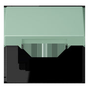Jung - Abdeckrahmen Klappdeckel m. Stellfeder LC 990 BFKL 217 vert anglais clair