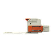 WAGO GmbH & Co. KG - Ein- und mehrpolige Klemmenleiste 1-Leiter-Federleiste Hebel 832-1104/314-000 Push-inCAGECLAMP,lgr − 10 Stück