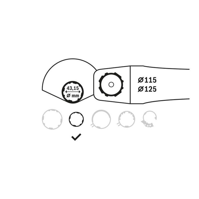 Bosch Power Tools - Systemzubehör für Schleifen/Polieren (Akku/elektrisch/Druckluft) Trennschutzhaube 2608000680 für GWS 9-115 P  − 1 Stück
