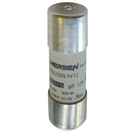 Mersen - Zylindrische Sicherung Sicherungseinsatz zylindr. FR22GR69V12T gR 22x58 12A − 10 Stück
