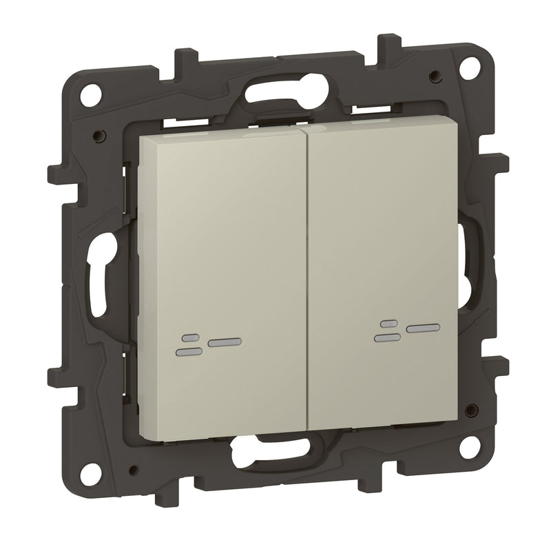 Legrand - Funksender Wandsender Licht 2-Fach Legrand 863908 Sand