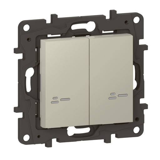 Legrand - Funksender Wandsender Licht 2-Fach Legrand 863908 Sand