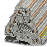 Phoenix Contact - Schutzleiter-Reihenklemme Mehrstockklemme PT 4-PE/3L 0,2- 6qmm, B6,2mm gr − 50 Stück