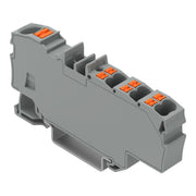 WAGO - Durchgangs-Reihenklemme Verteilerklemme 2206-8031 1x6qmm/6x1,5qmm, gr