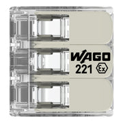 WAGO GmbH & Co. KG - Steckklemme COMPACT-Verbindungsklemme 221-683 Ex e,transparent − 30 Stück