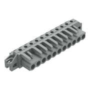 WAGO - Leiterplattensteckverbinder THT-Federleiste abgewink. 232-241/031-000 Rastermaß 5mm,grau − 25 Stück