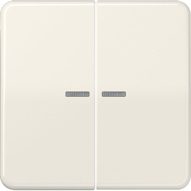 Jung - Bussystem-Tastsensor KNX RF Taster 2fach CD 10921 ST RF Duroplast, Serie CD