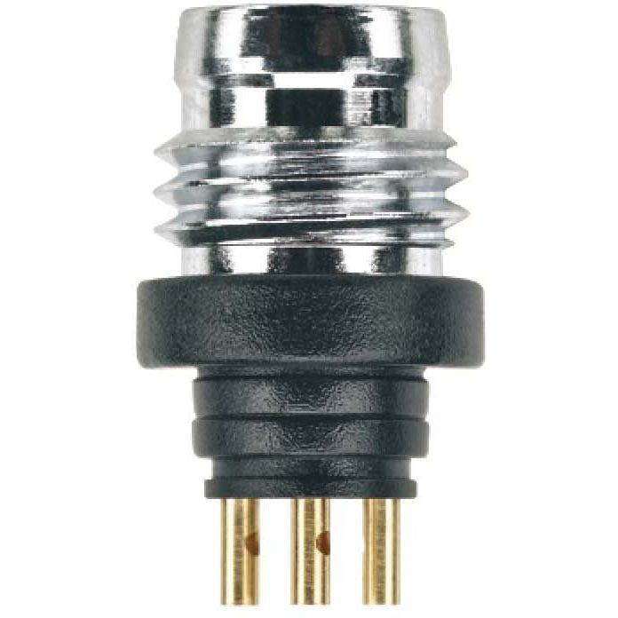 Escha - Rundsteckverbinder, Einbau (ohne Leitung) Einbaustecker SESP4SL M8 − 10 Stück