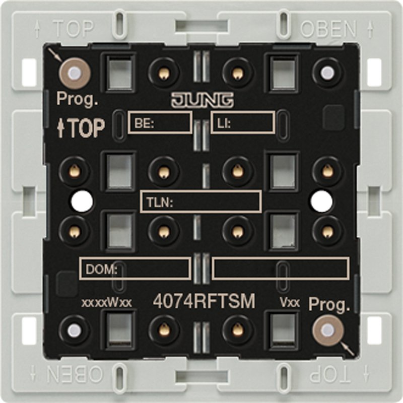 Jung - Bussystem-Tastsensor KNX Funk-Tastsensor-Modul 4074 RF TSM Adapterrahmen 4-fach − 1 Stück