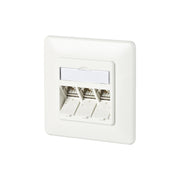 Metz Connect - Kommunikationsanschlussdose Kupfer Anschlussdose C6Amodul UP 130B11D31002-E 3Port 180 UP,rws − 10 Stück