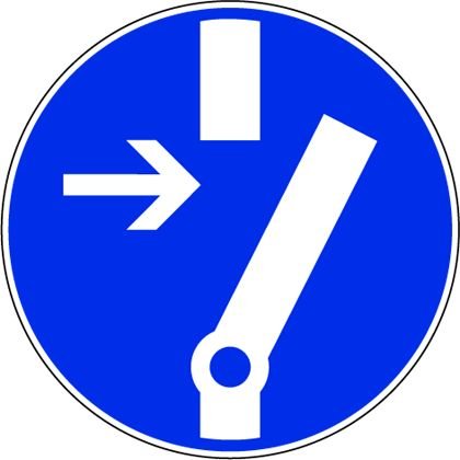 Klar - Warn-/Hinweisschild Sicherheitskennzeichnung 7803/62
